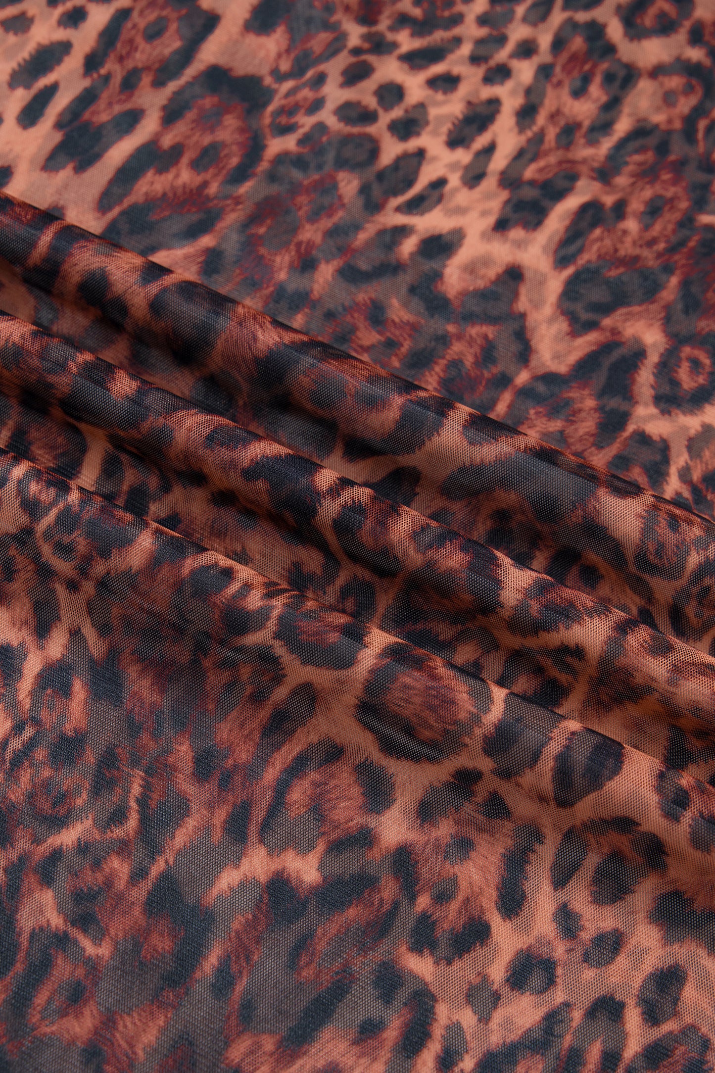 Brown Leopard Sheer Maxi Skirt Women S–XL
