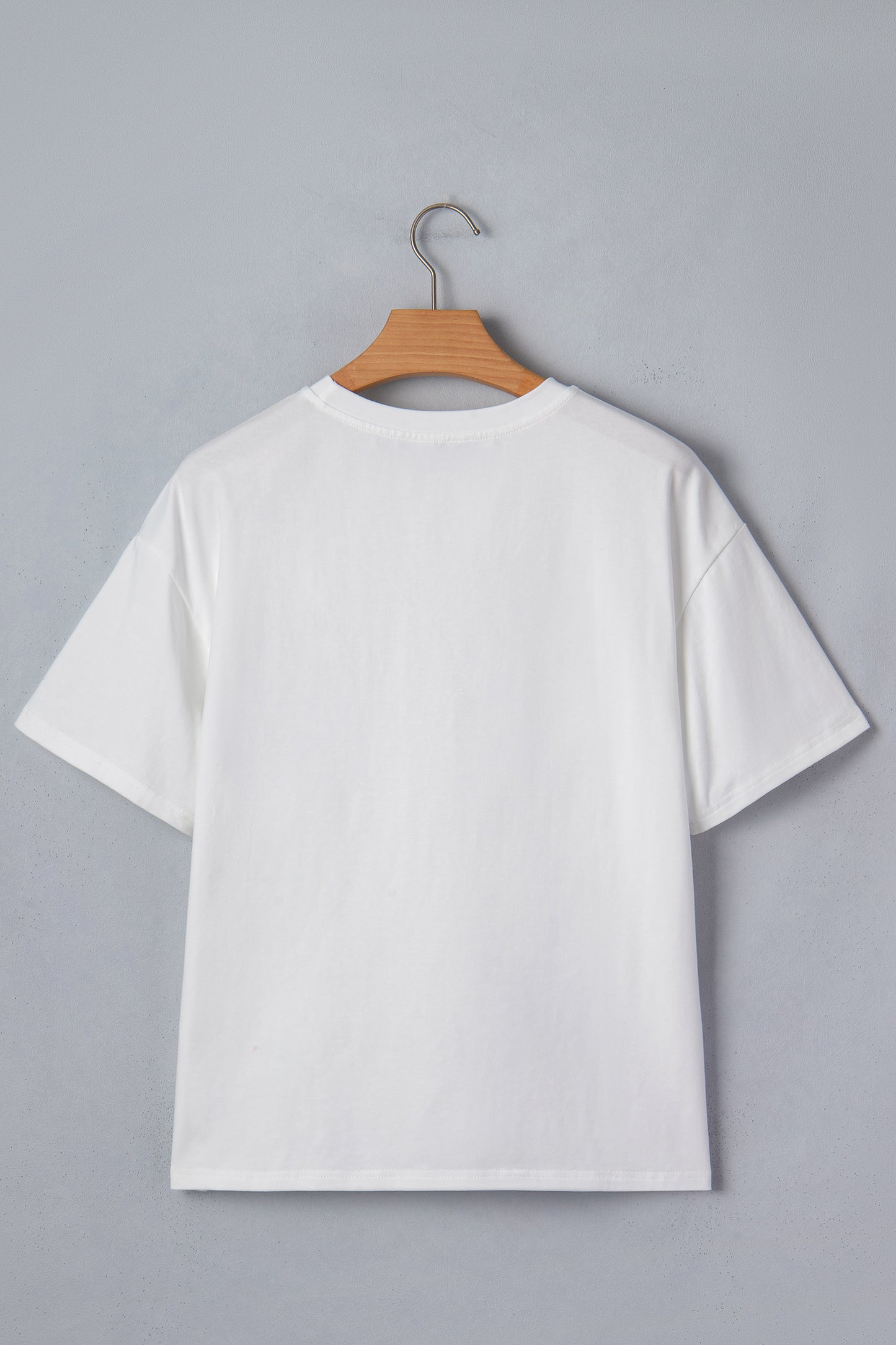 Color Block Short-Sleeve Top with Printed Patch Pocket | Sail Blue & White