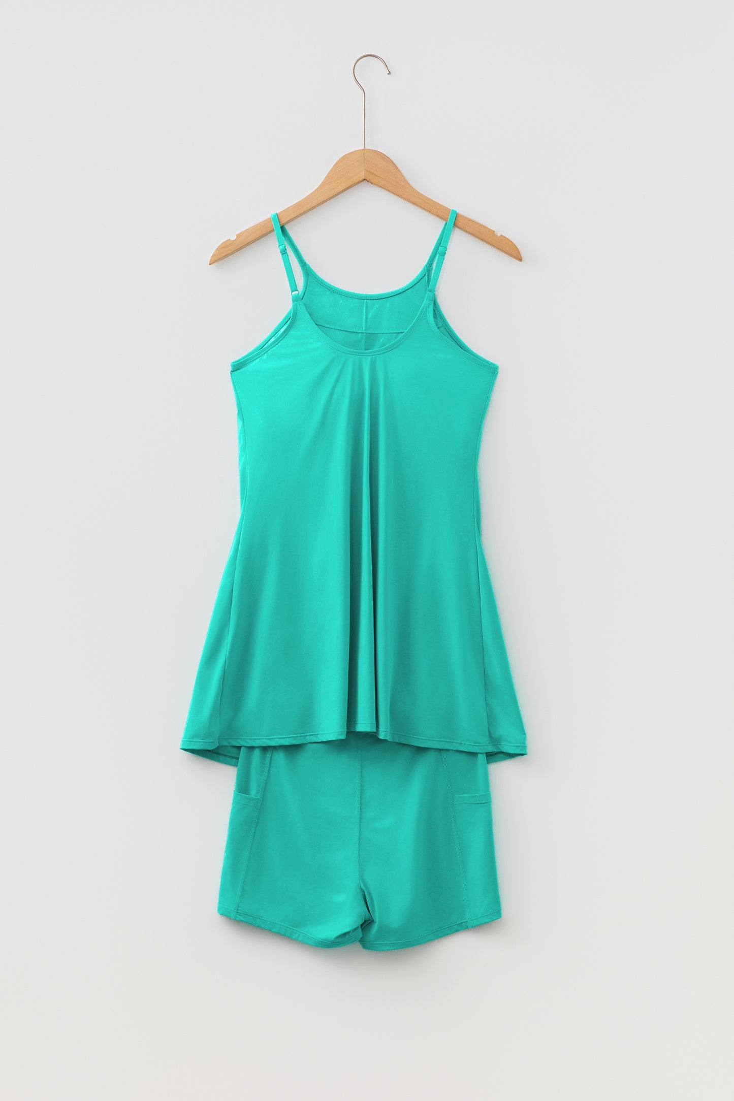 Womens Tank Dress Athletic Shorts Two Piece Set S–XL