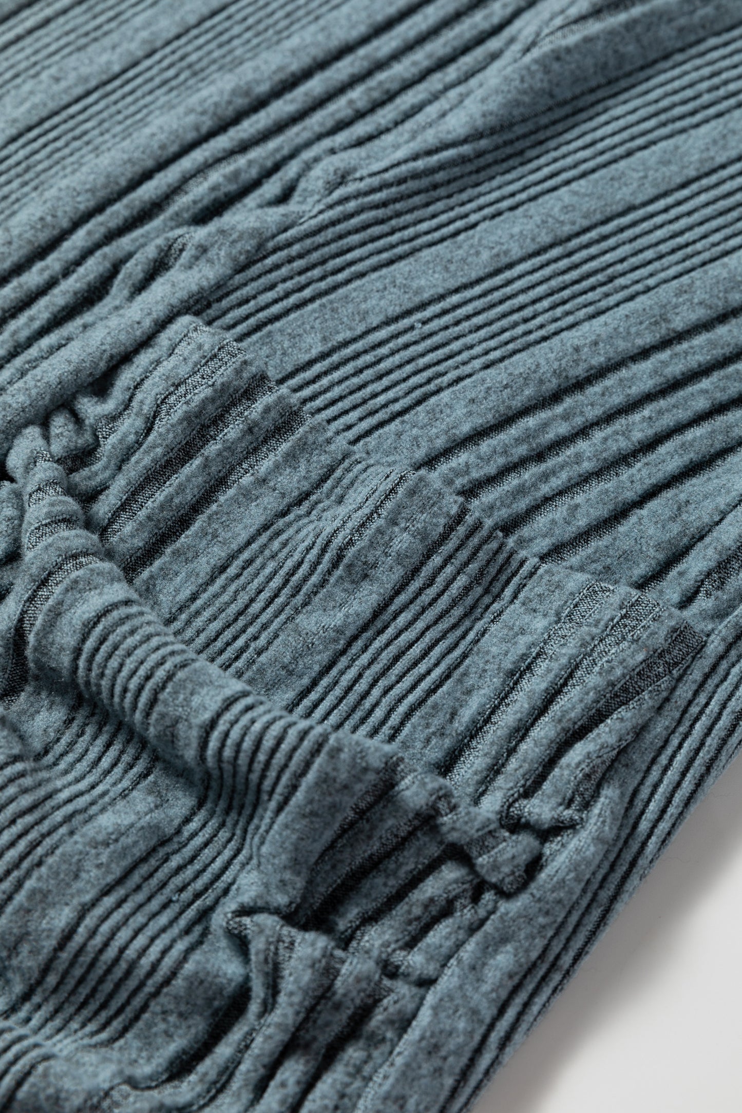 Ribbed Open Front Knitted Cardigan with Pockets