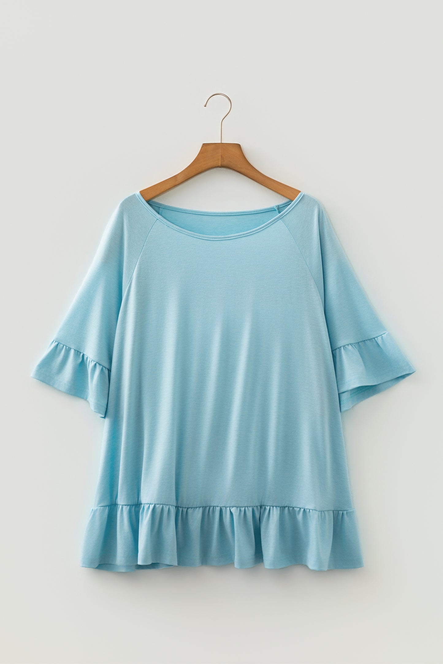 Plus Size Ruffled Short Sleeve Blouse Women 1X–4X