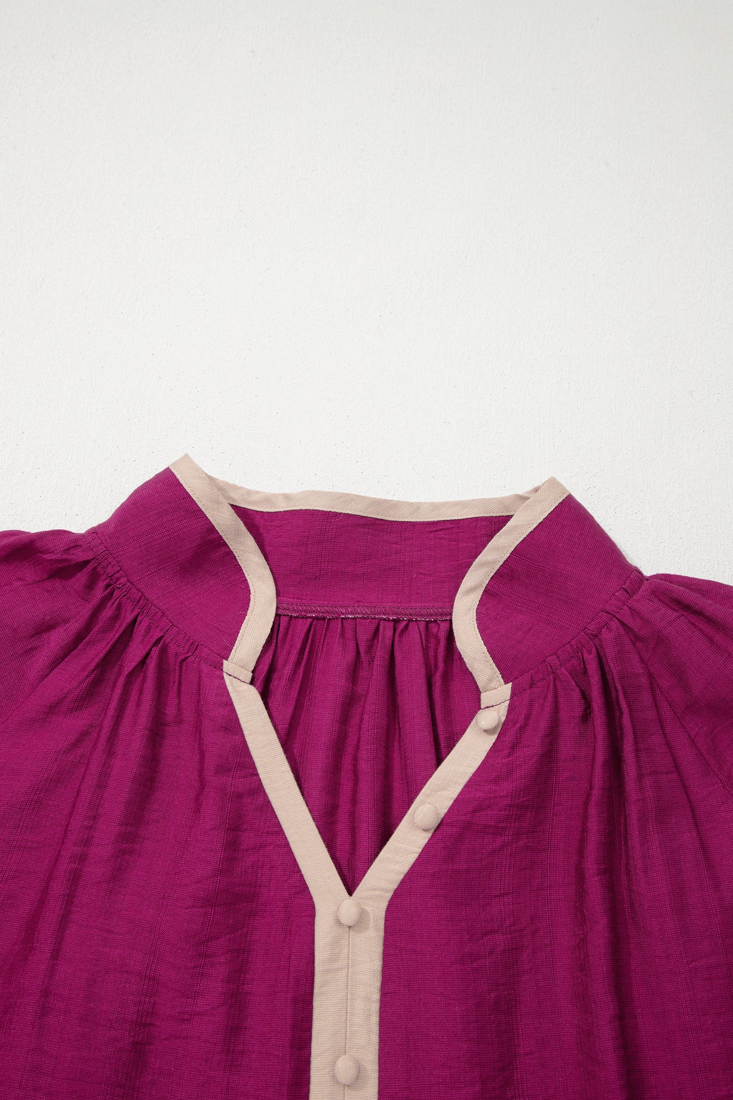 Womens Plus Size Maroon V Neck Blouse 1X–4X