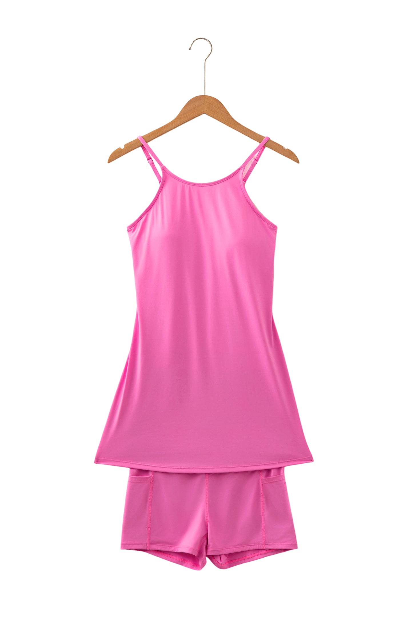 Womens Tank Dress Athletic Shorts Two Piece Set S–XL