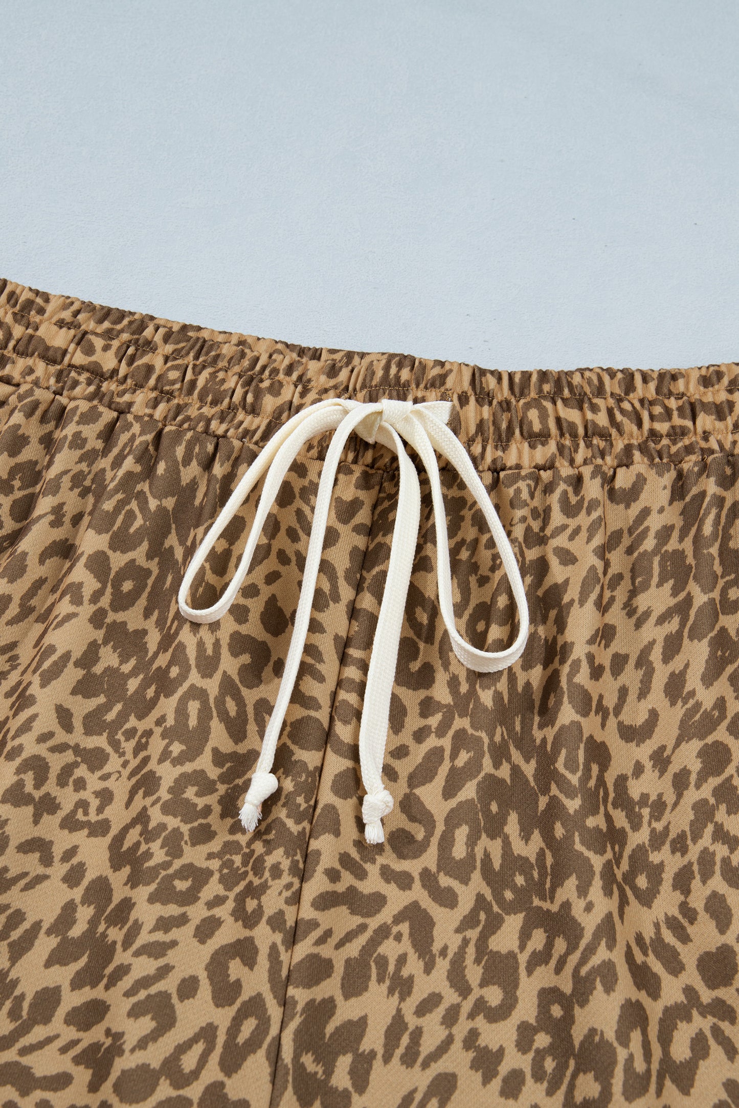 Plus Size Leopard Star Patch Jogger Pants Women 1X–4X