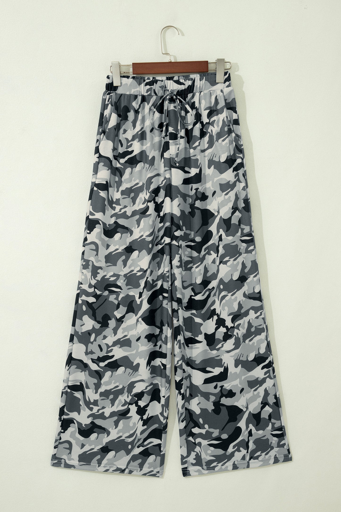 Camo Wide Leg Pants Women S–XL