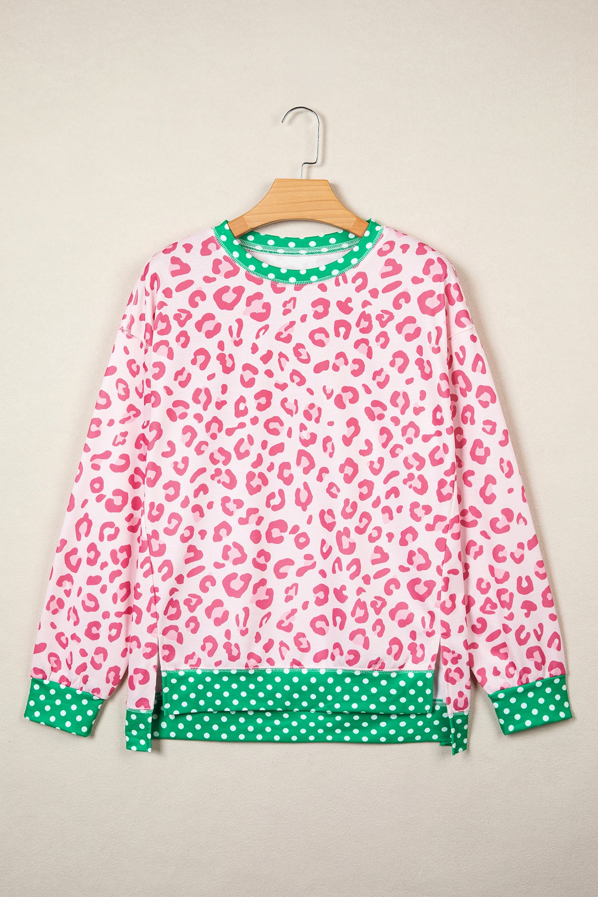 Leopard Print Long Sleeve Top S to XL