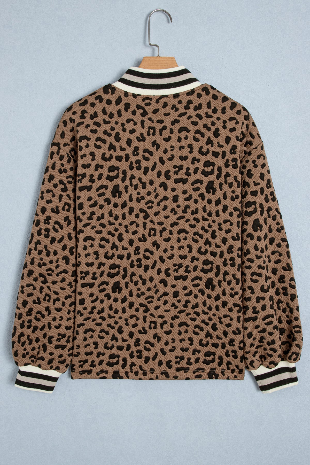 Womens Brown Leopard Print Long Sleeve Top S to XL
