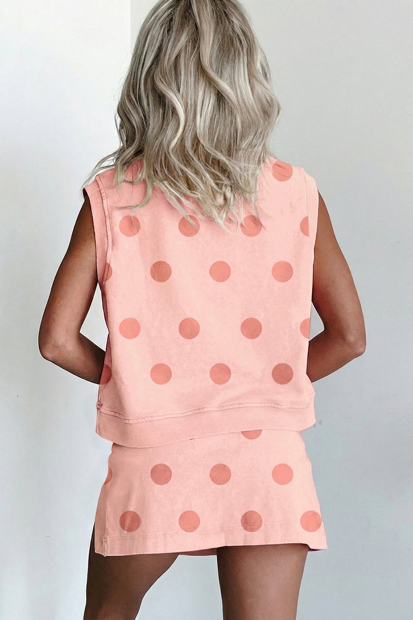 Polka Dot Skort Set Women S–2XL
