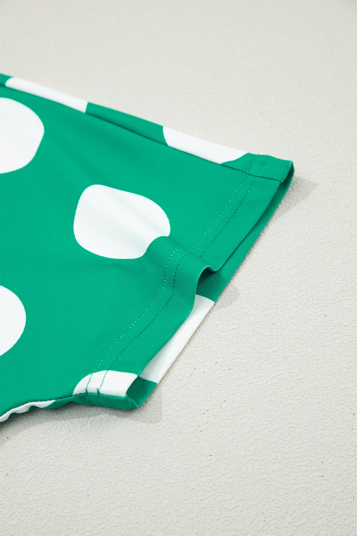 Green Polka Dot Crop Top and Bodycon Skort Set Women S–XL