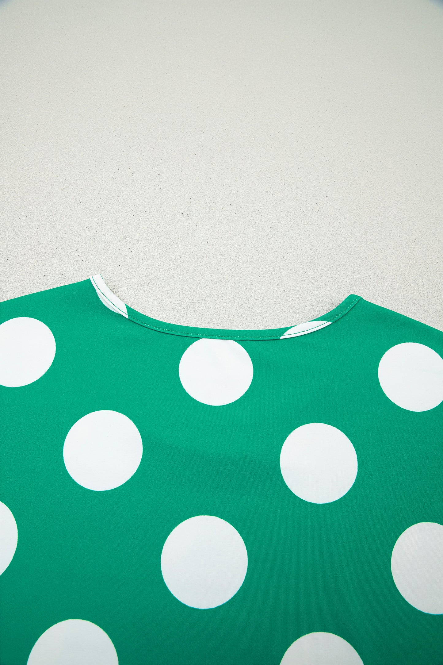 Green Polka Dot Crop Top and Bodycon Skort Set Women S–XL