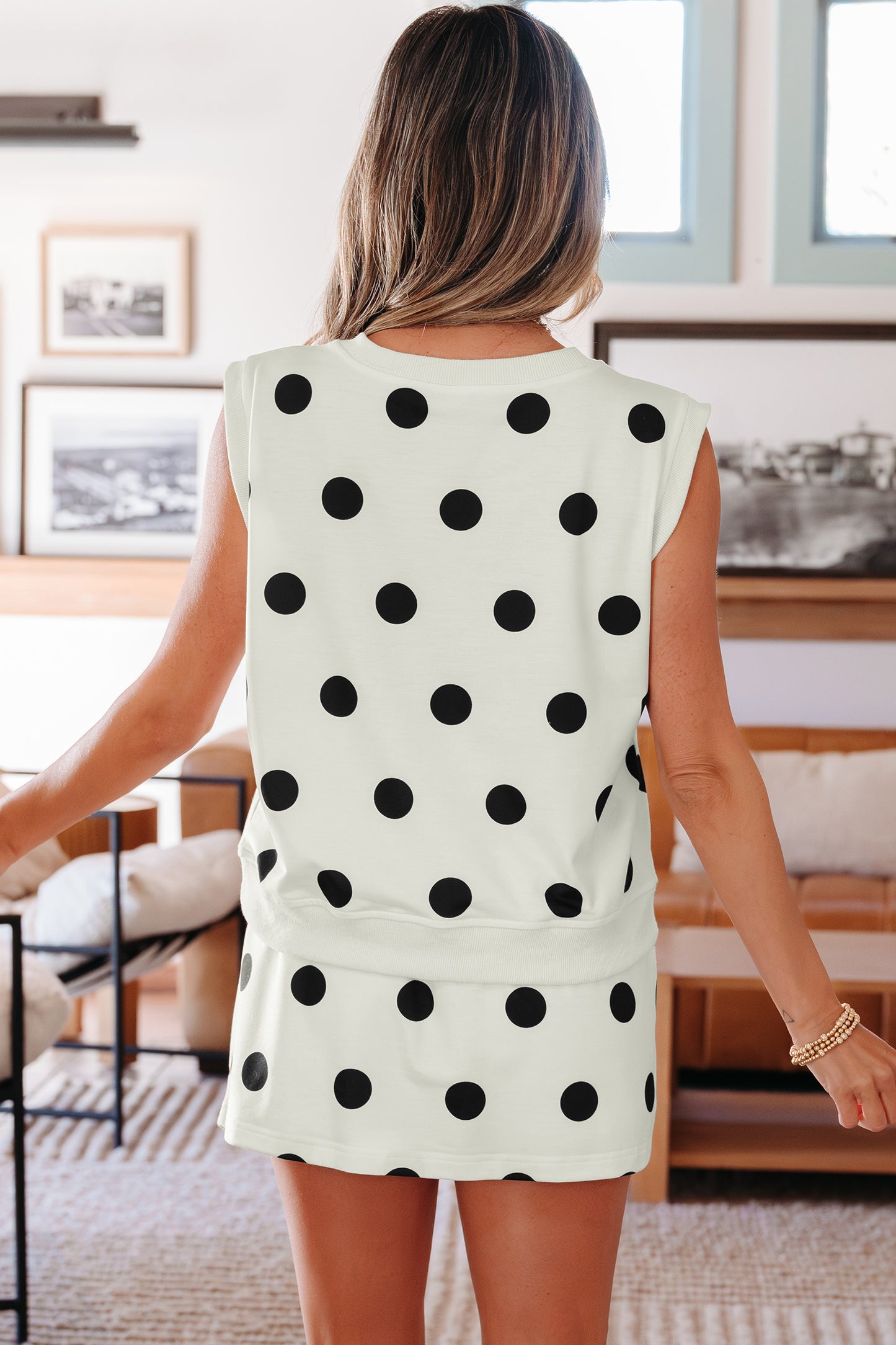 Polka Dot Skort Set Women S–2XL
