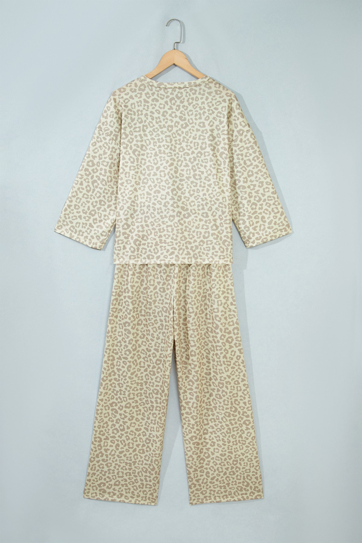 Women's Leopard Print Varsity Two Piece Set S to XL