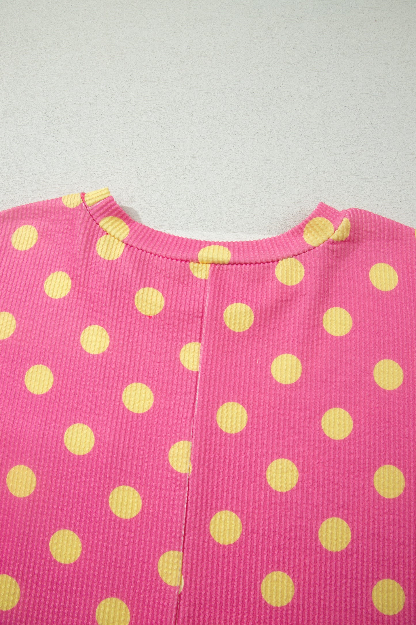 Plus Size Polka Dot Ribbed Top Women 1X–4X