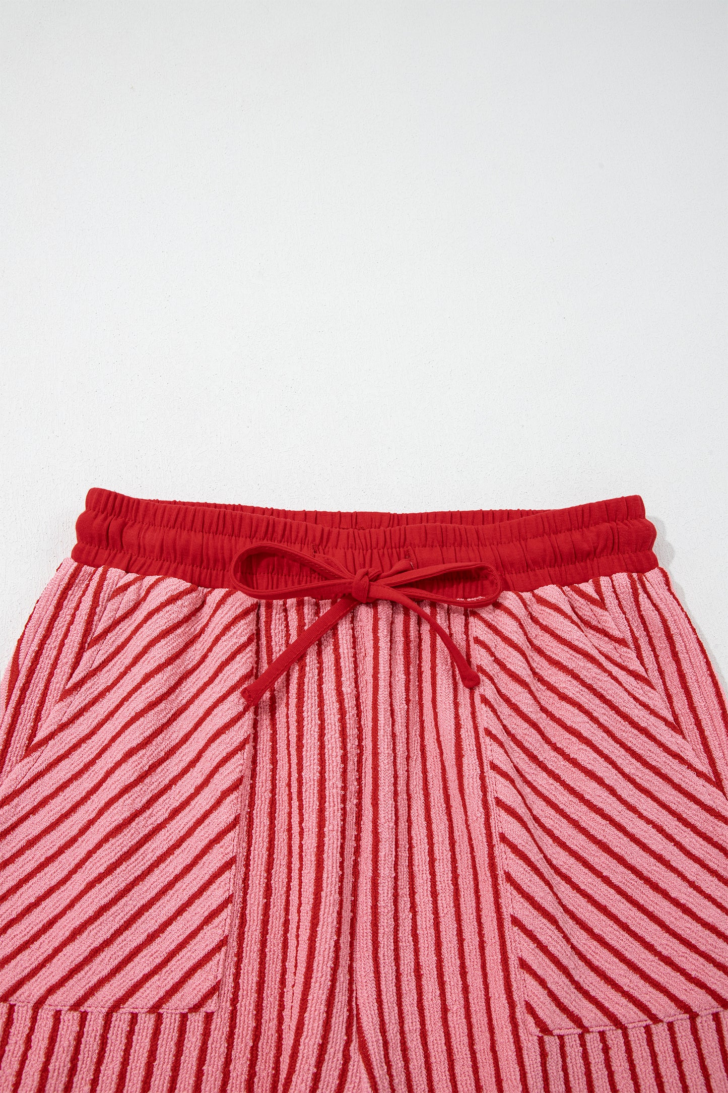 Striped Crop Pants Set Women S–XL