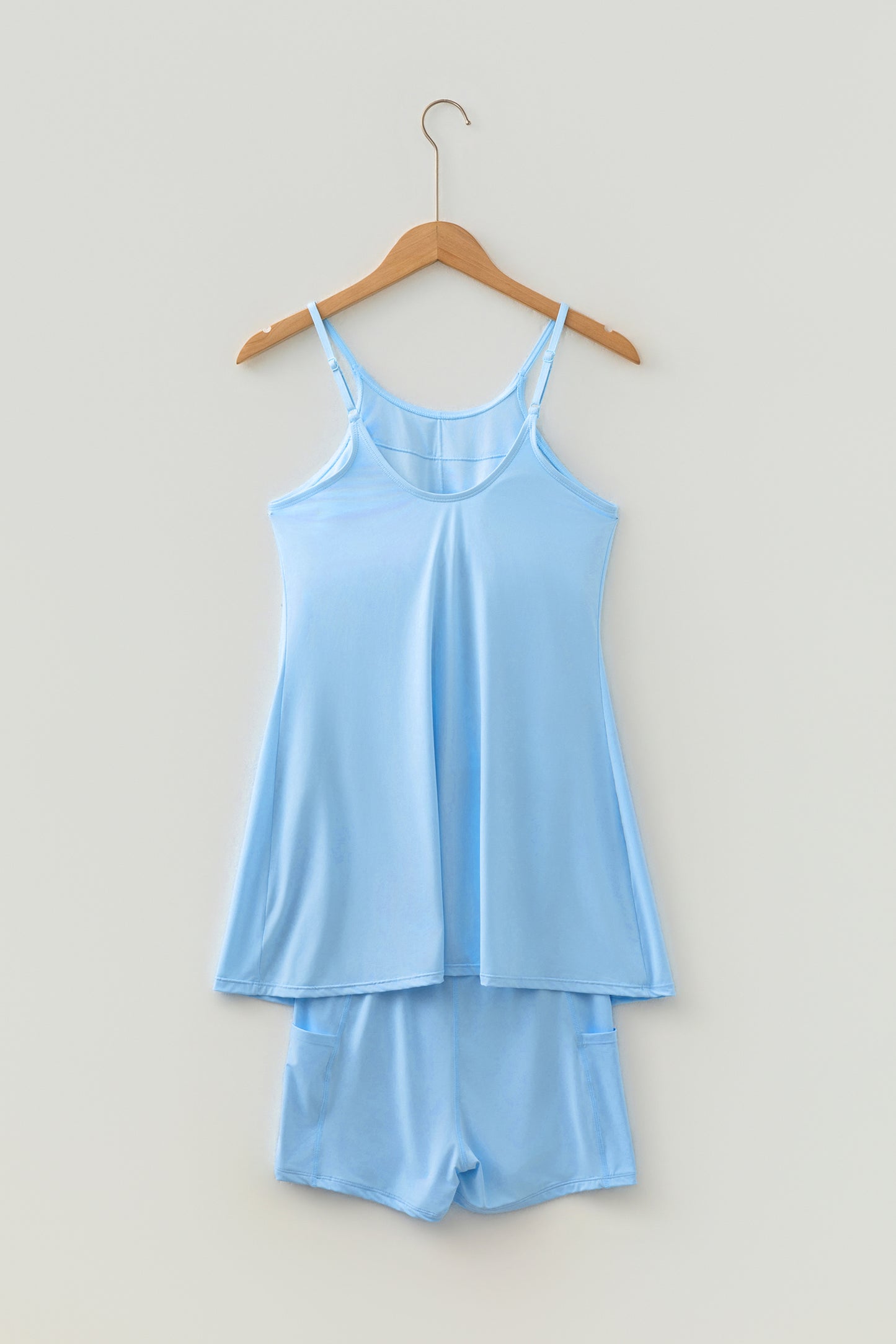 Womens Tank Dress Athletic Shorts Two Piece Set S–XL