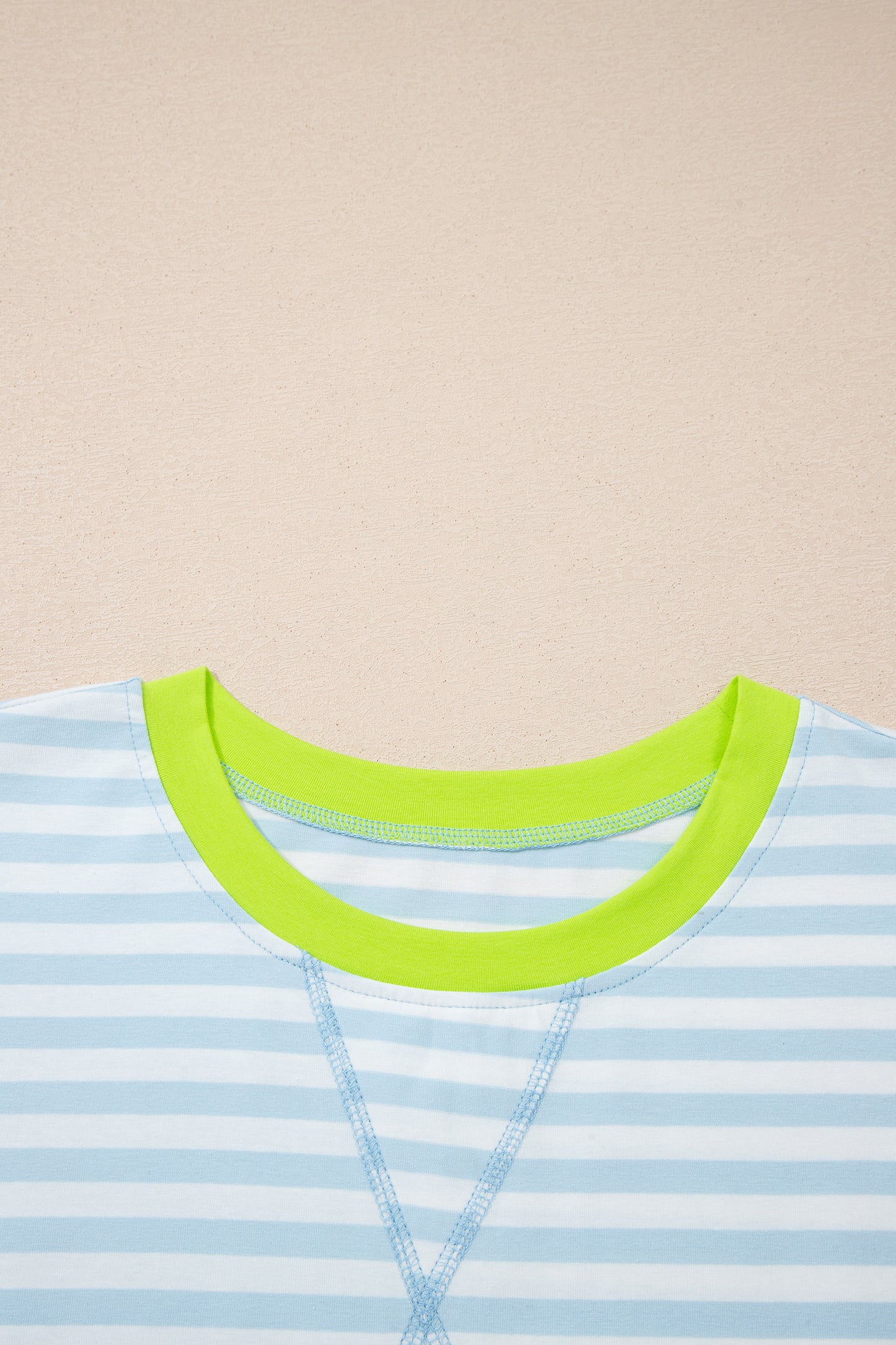 Striped Matching Set Tee & Shorts Women S–XL