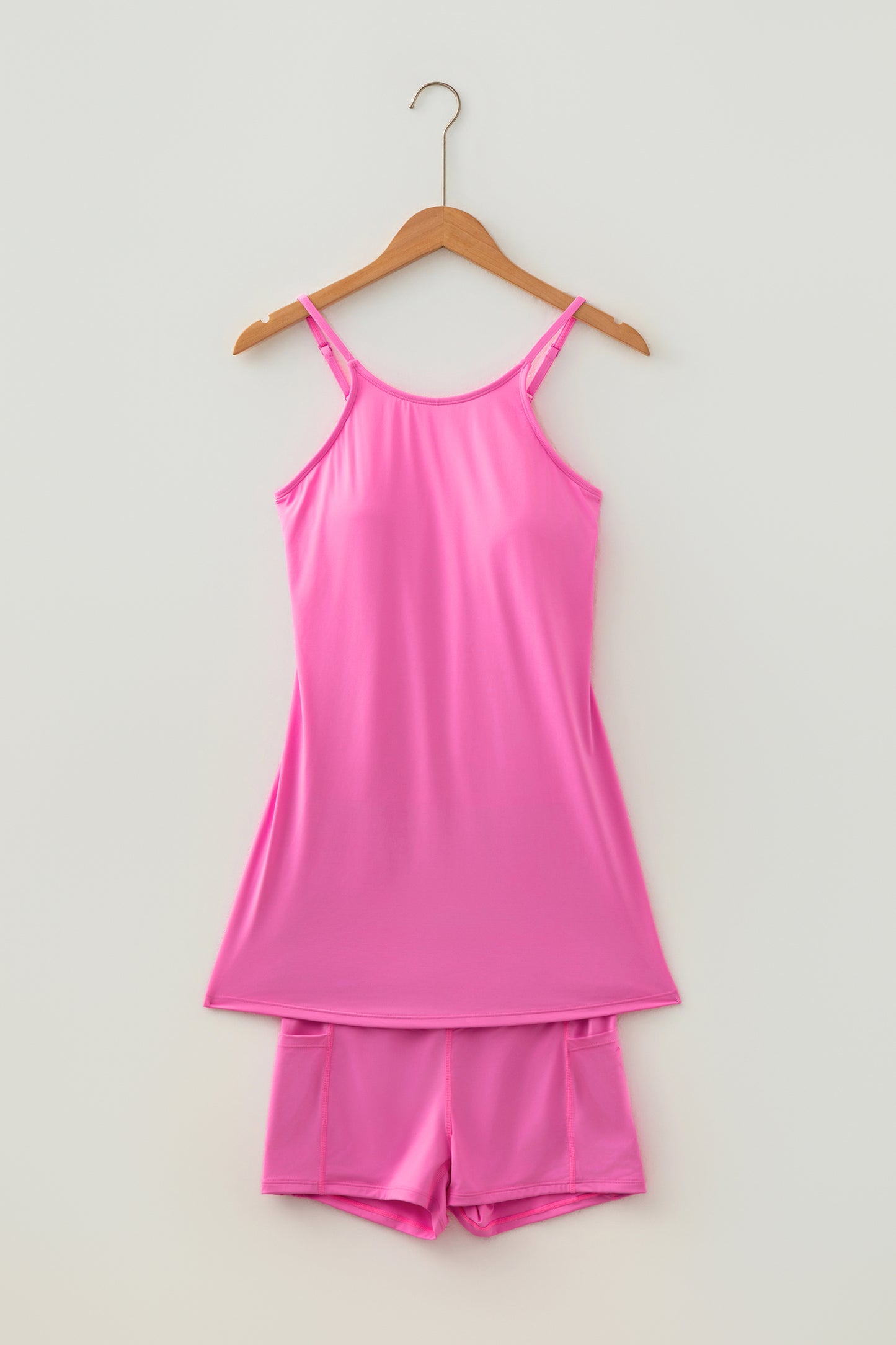 Womens Tank Dress Athletic Shorts Two Piece Set S–XL