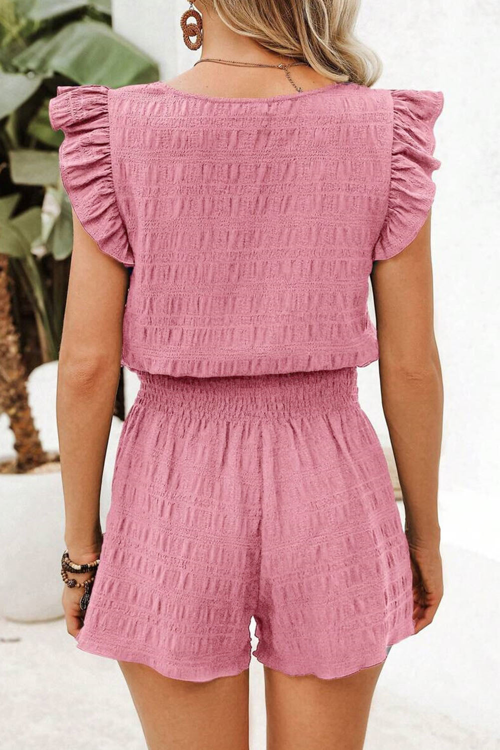 Square Neck Top and High Waist Shorts Set Women S–XL