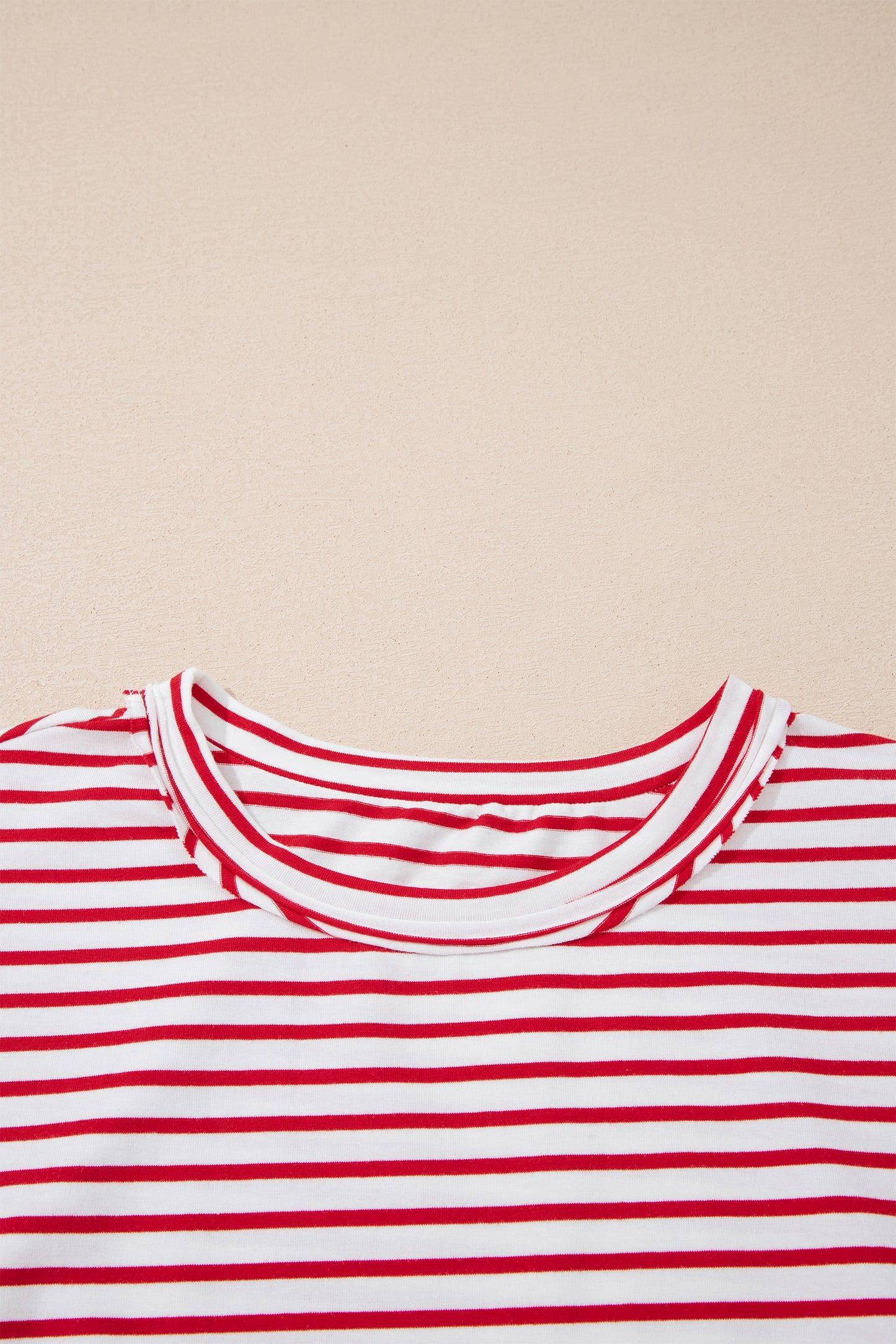 Striped Floral Puff Sleeve Top Women S–XL