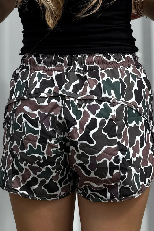 Camo Athletic Shorts Women S–XL