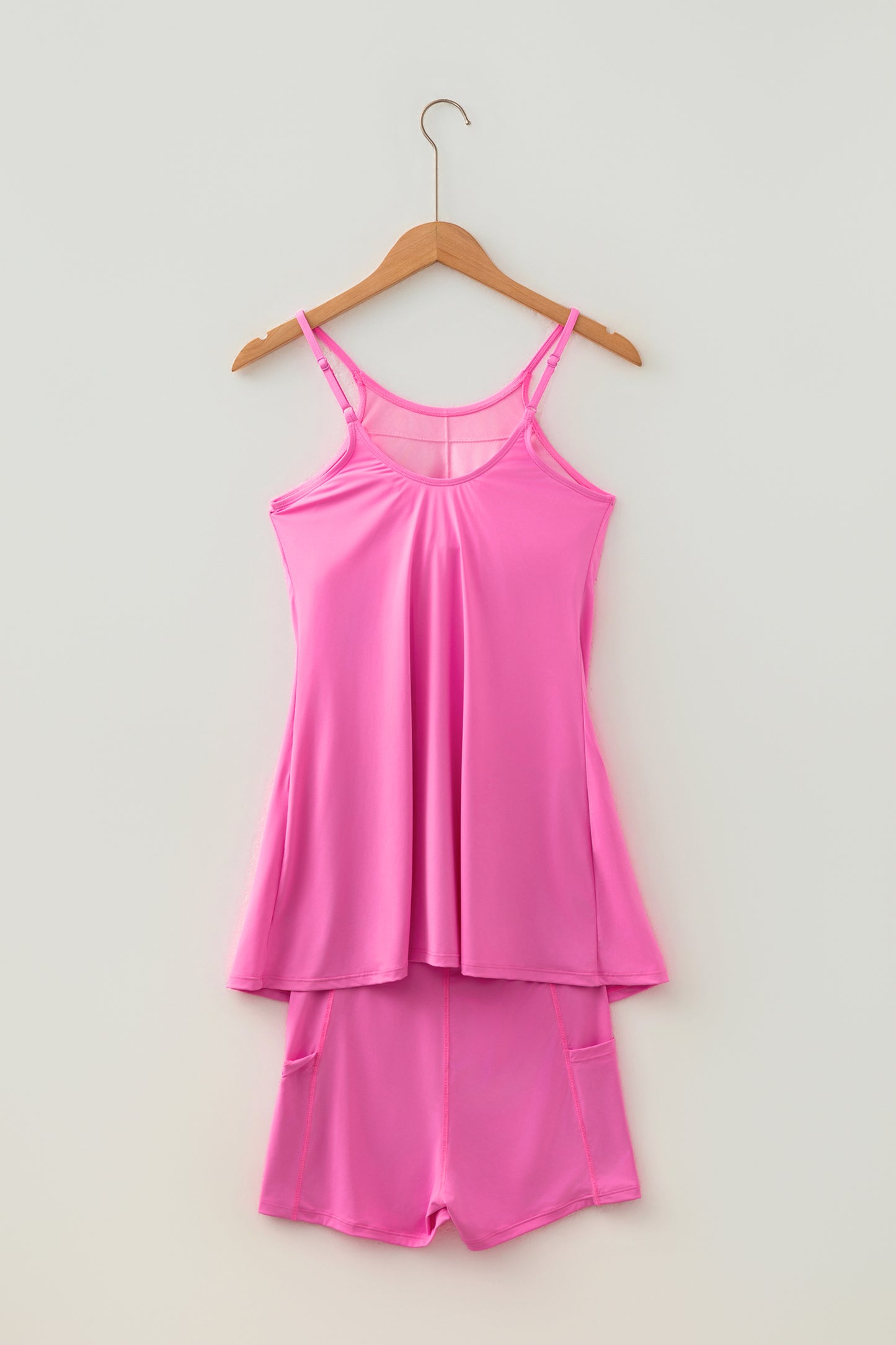 Womens Tank Dress Athletic Shorts Two Piece Set S–XL