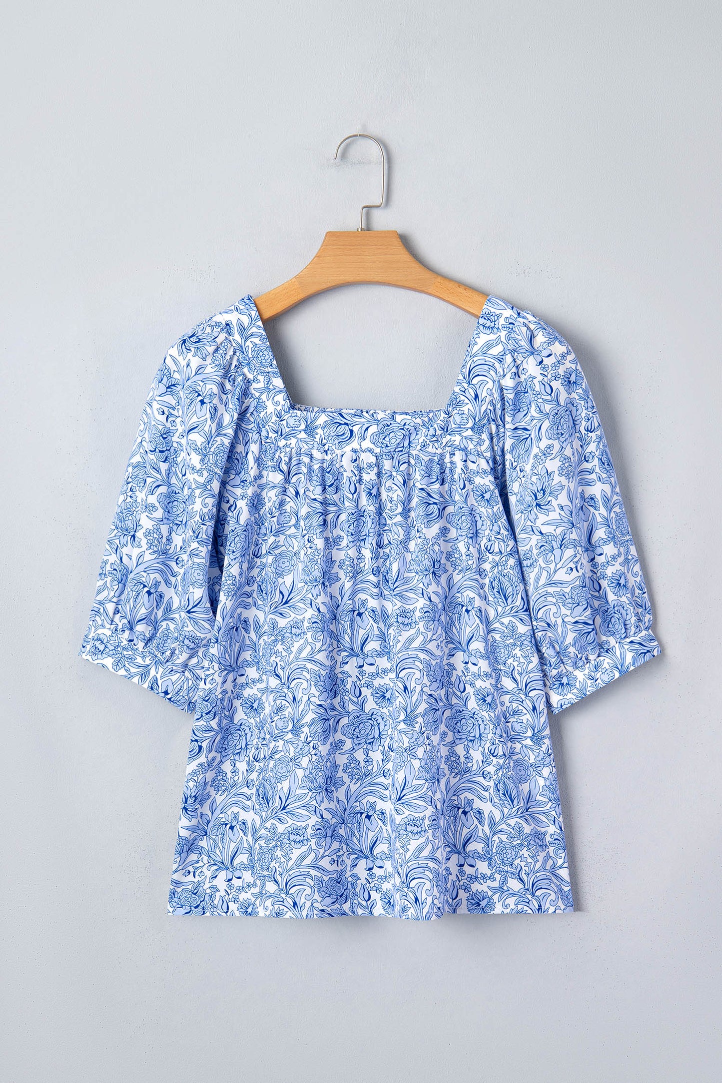 Floral Puff Sleeve Blouse Women S–XL