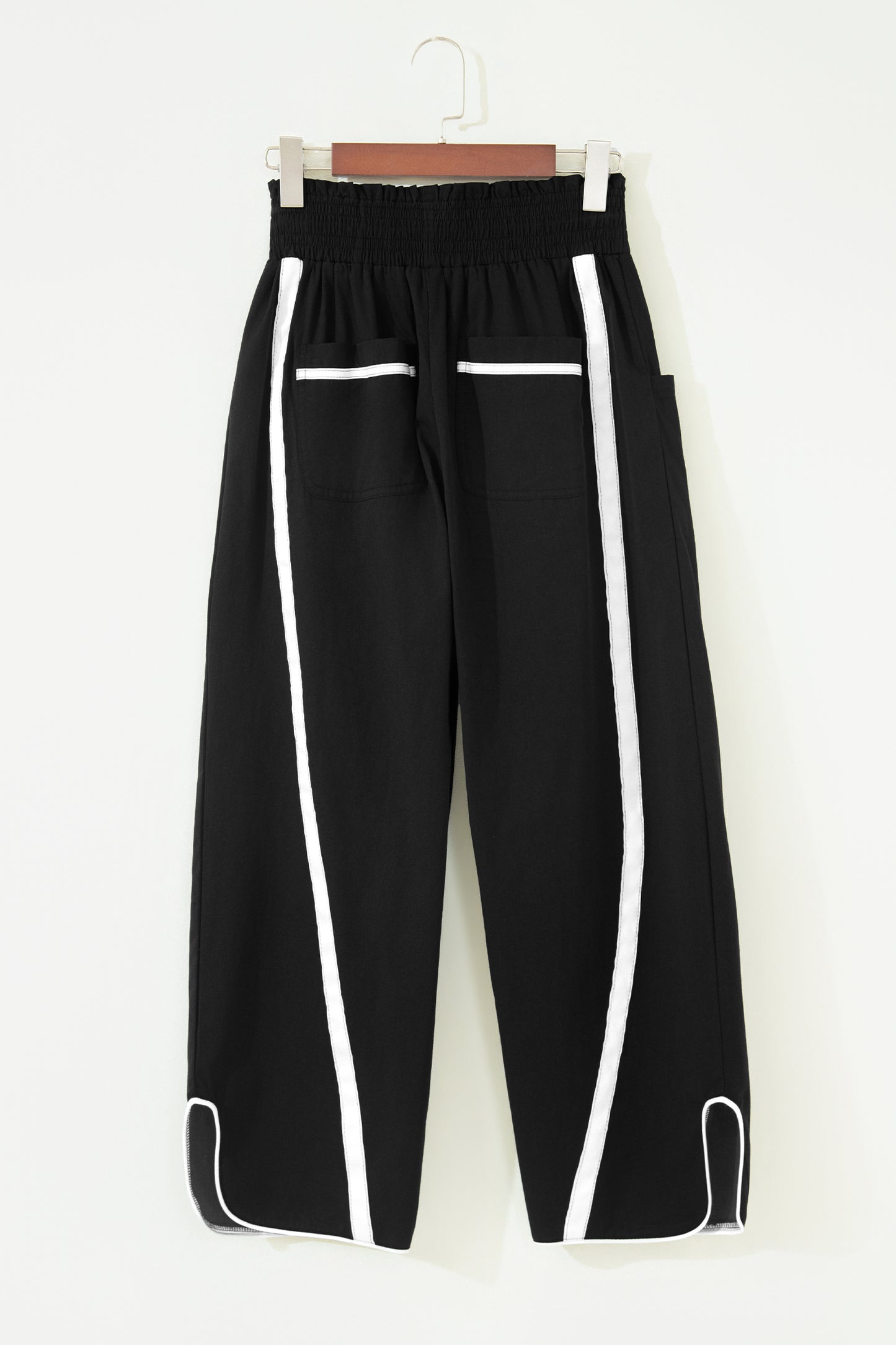 Side Stripe Cropped Cotton Pants Women S–XL