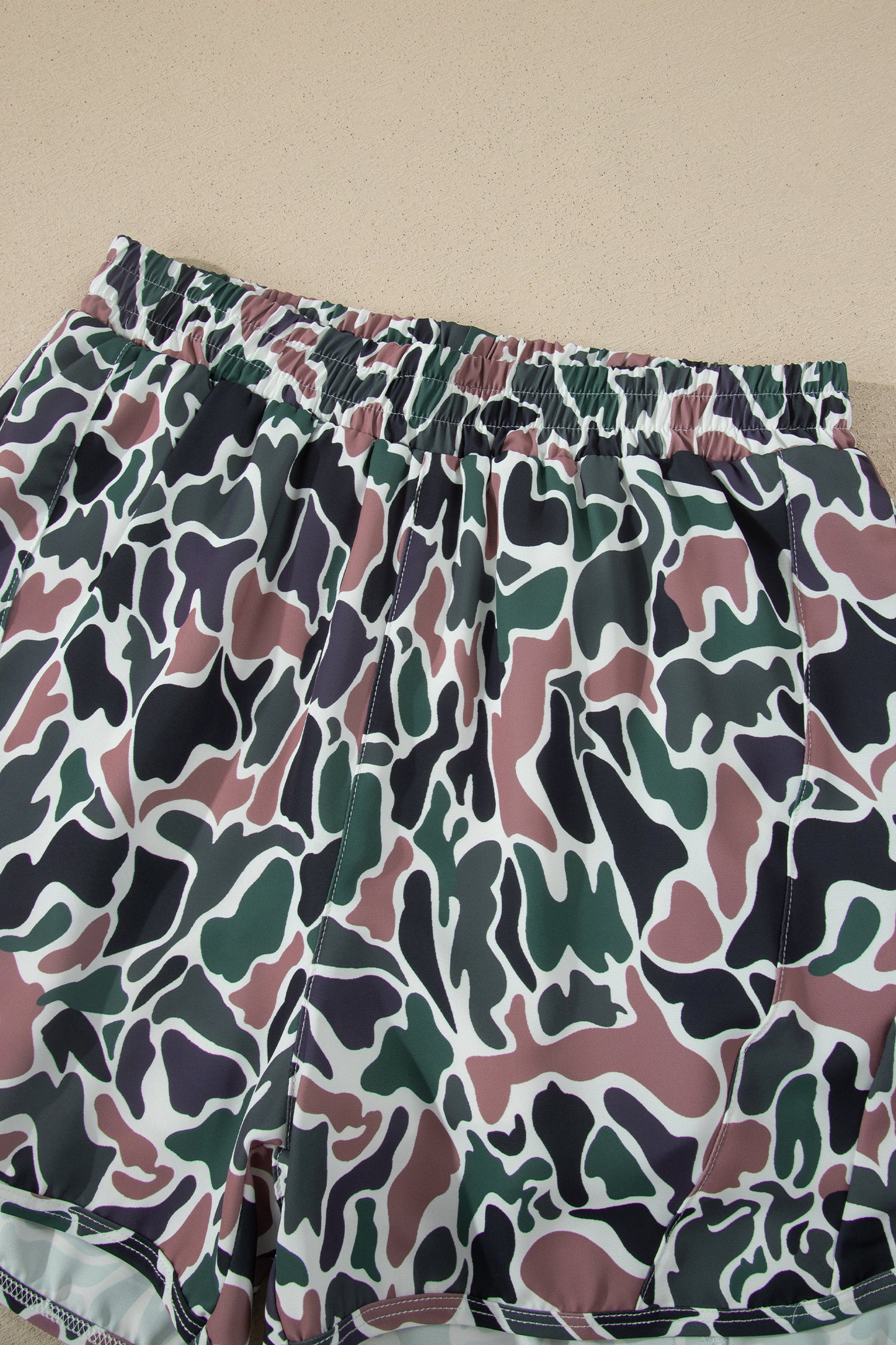 Camo Athletic Shorts Women S–XL