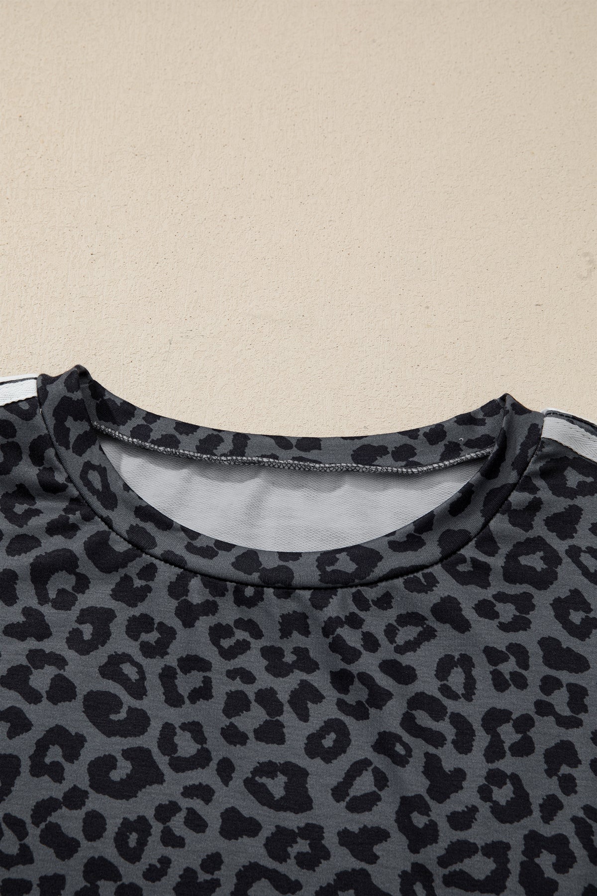 Women's Leopard Print Varsity Two Piece Set S to XL