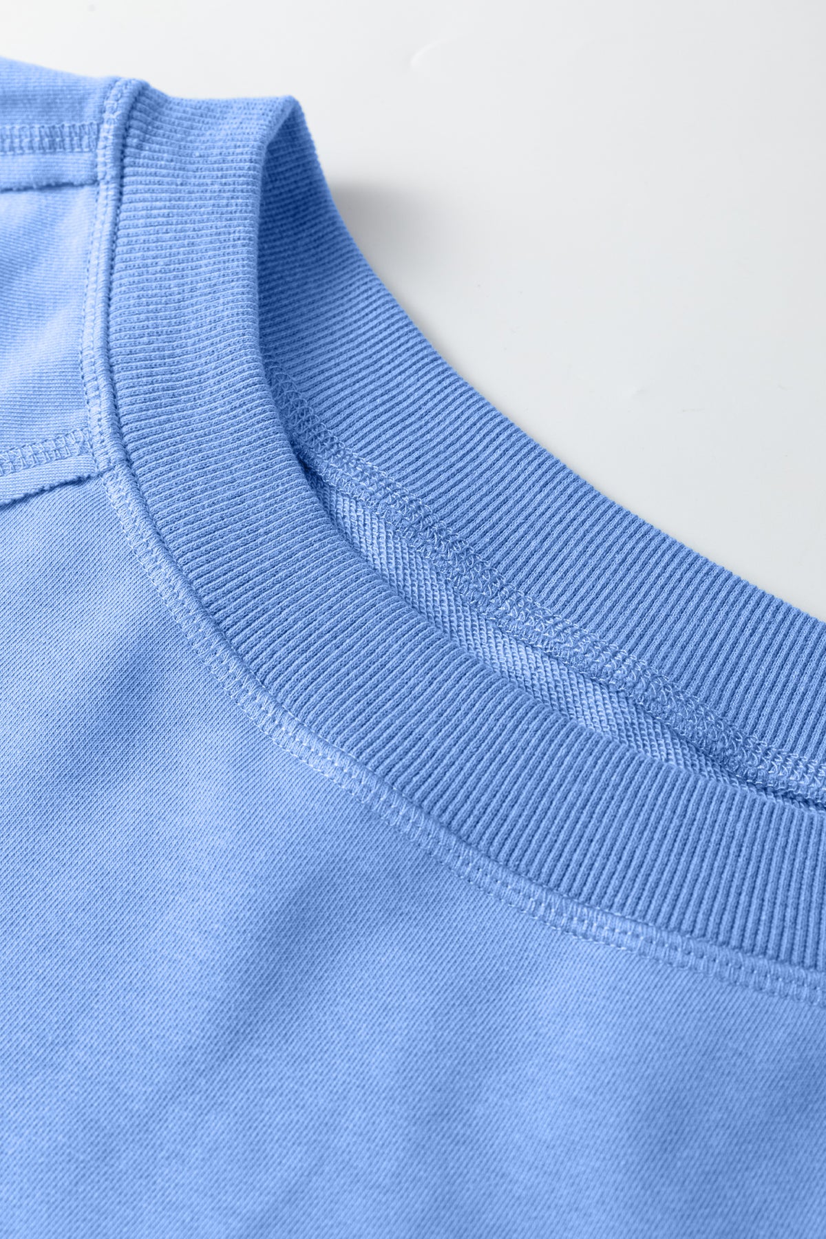 Solid Color Raw Seam Patchwork Baggy Sweatshirt