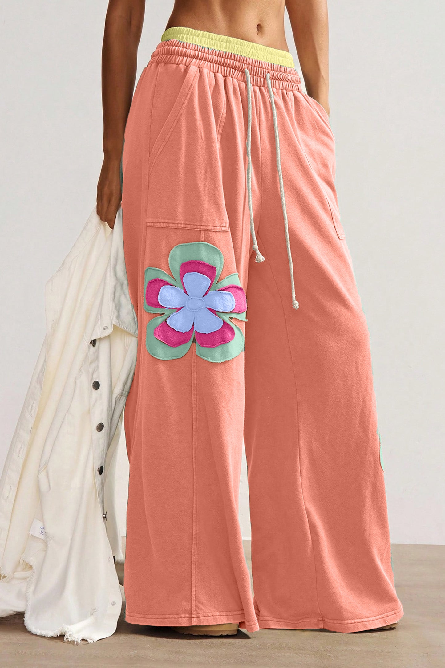 Floral Wide Leg Pants Women S–XL