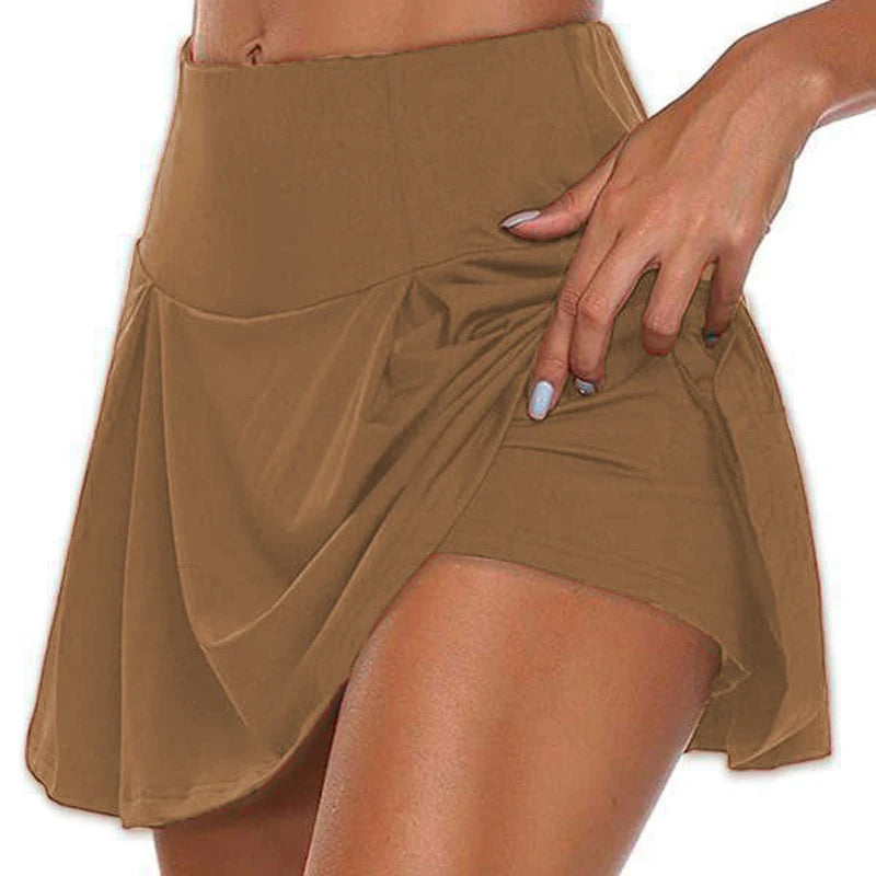 Women Sport Shorts /Skirt Breathable Casual Fitness Quick Drying Running Active Athletic Yoga Fitness Skort.   Sizes: S-3x