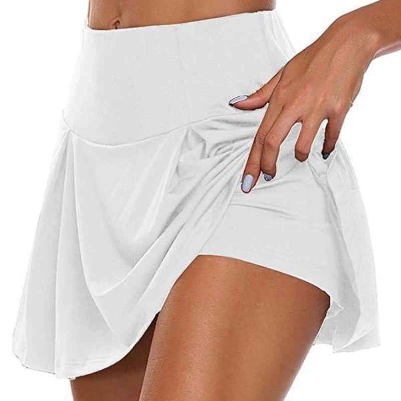 Women Sport Shorts /Skirt Breathable Casual Fitness Quick Drying Running Active Athletic Yoga Fitness Skort.   Sizes: S-3x