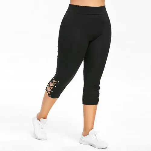 Curvy High Waist Comfortable Summer Mid-Calf Capri