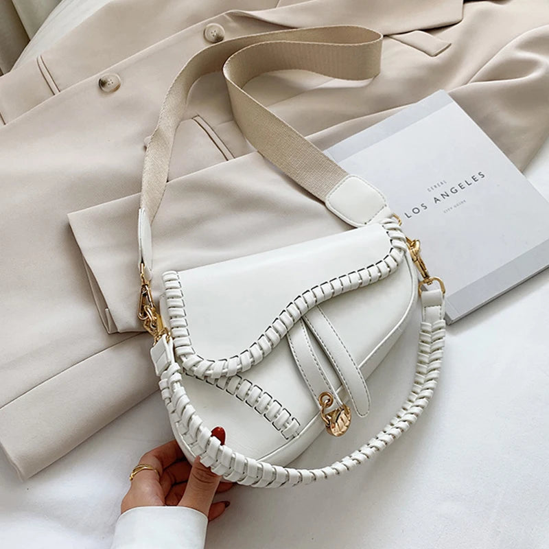 Fashion Saddle Women's Bag One Shoulder Handle Bag