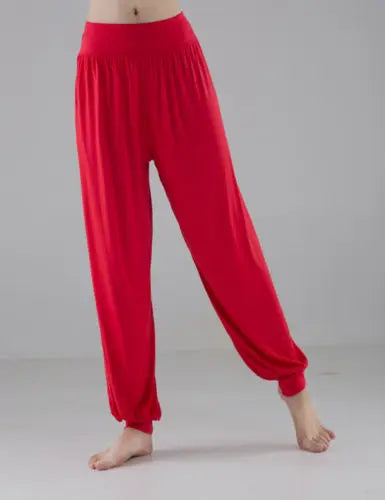 Women High Waist Athletic Harem Pant Baggy Bloom Pants Lantern Stretch Casual Comfy Pant .  M-3X