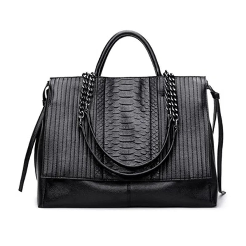 Women luxury Simple crocodile leather, shoulder bag