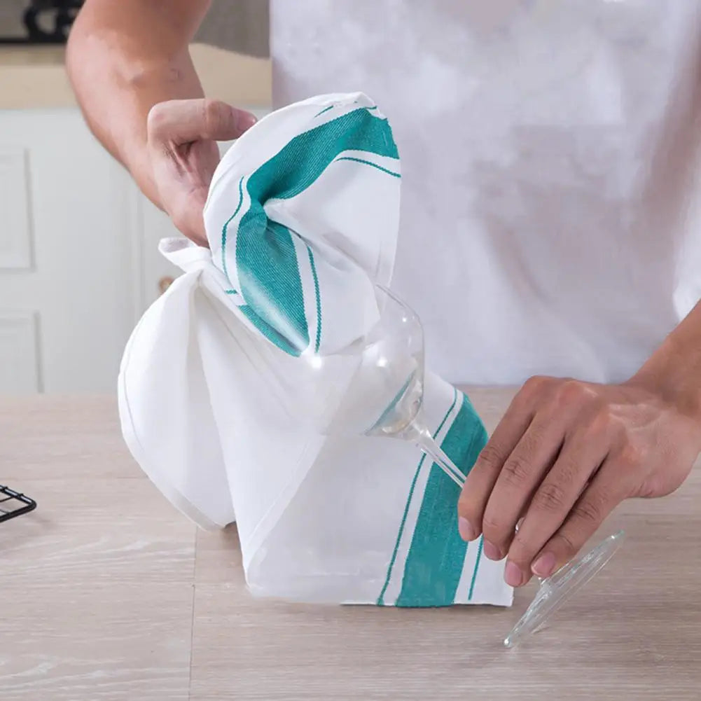 50*35cm Cup Cloth Absorbent Cotton Cleaning Cloth Quick-drying Stain Remover Towel Rust Cleaning Linen Towel For Home Kitchen