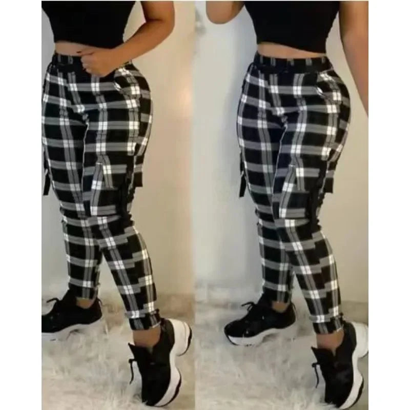 Ladies Fashion Cargo Pants Slim Fit Comfortable And Casual