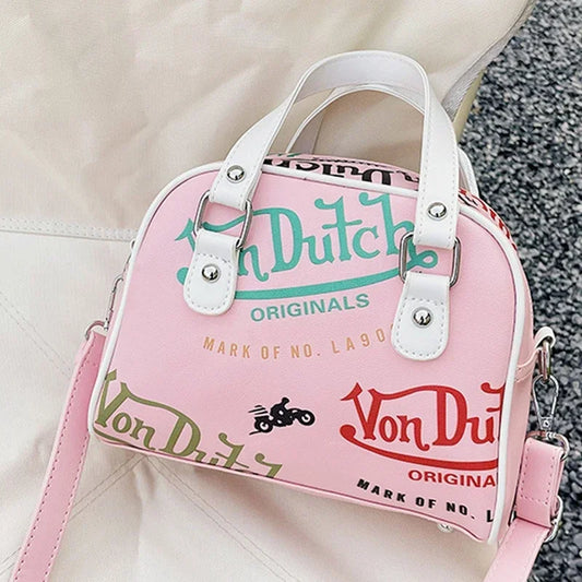 Ladies Cross-body/Shoulder Graffiti PU Leather Bag
