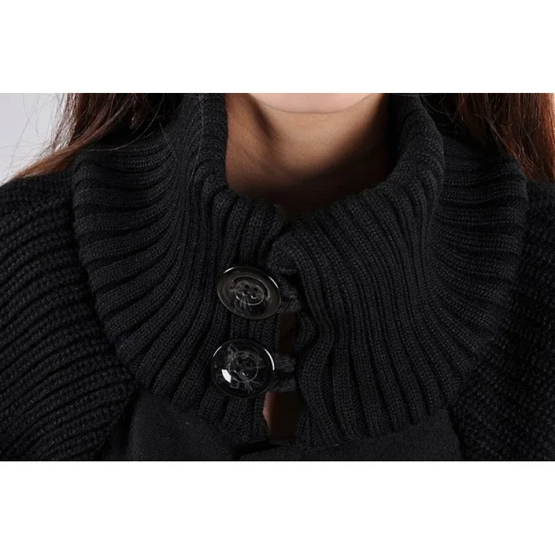 Plus Size Autumn Winter New Women's Loose Fit Woolen Coat