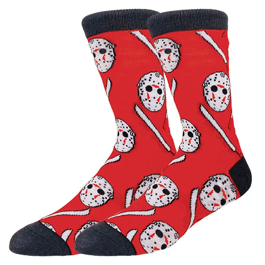 cartoon gamers anime socks men women crew socks Christmas Halloween novelty funny happy crazy street style skate socks