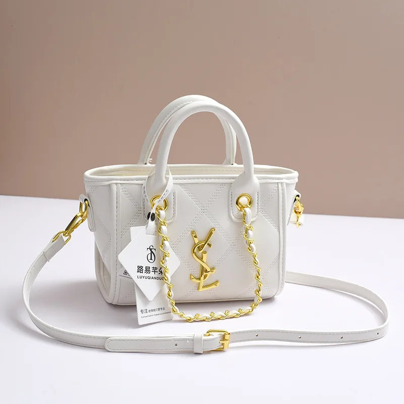 2025 New Style Handbag With Texture, Large Capacity Bucket Bag, Fashionable And Versatile Single Shoulder Crossbody Bag