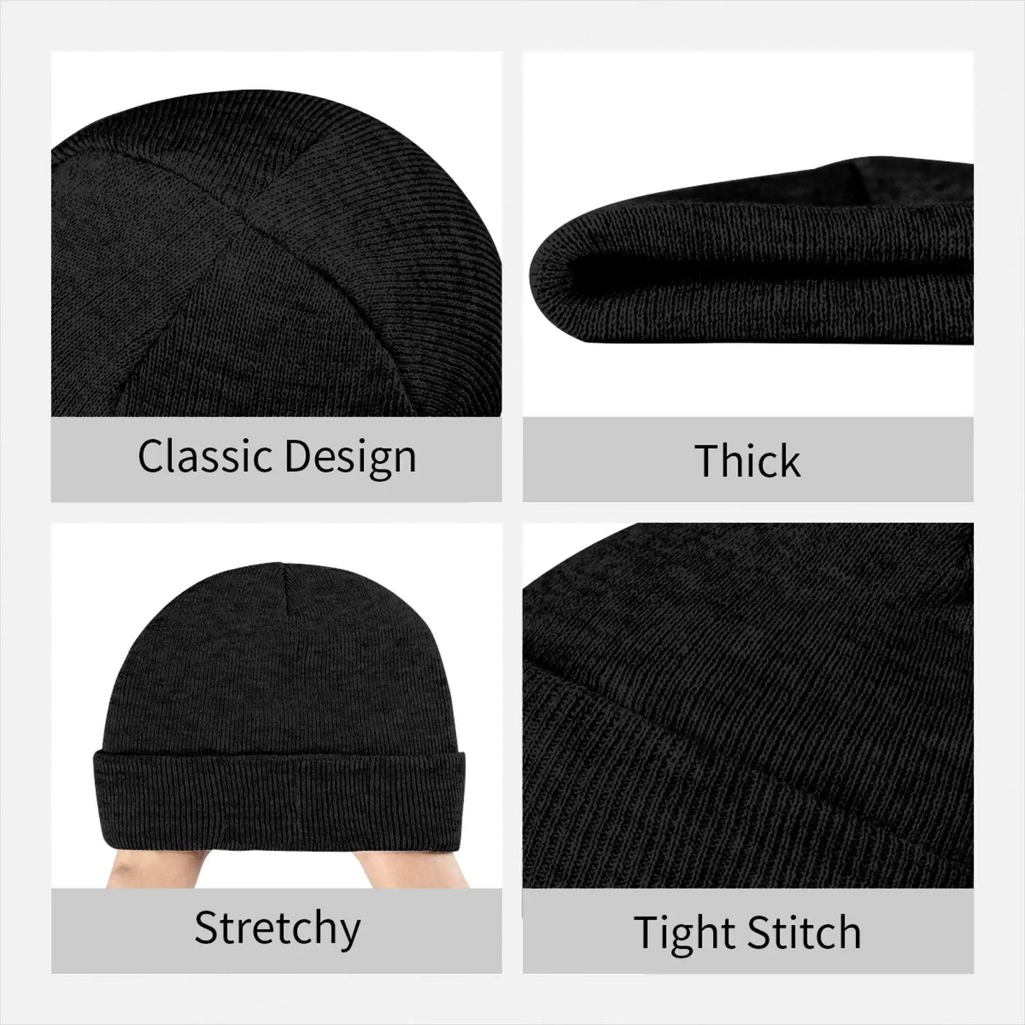 ITALIA Unisex Warm Knitted Bonnet Hat Autumn Winter Outdoor Beanies