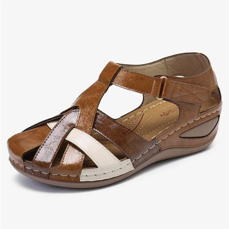 Summer Shoe/Sandal Wedge Partially Open Toe Comfortable Sandal.