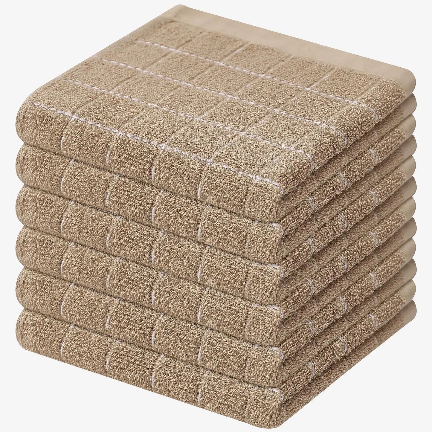 Homaxy 4Pcs New Cotton Dish Towels 100% Ultra Soft And Absorbent Kitchen Towels Soft Household Cleaning Tools Kitchen Wash Cloth