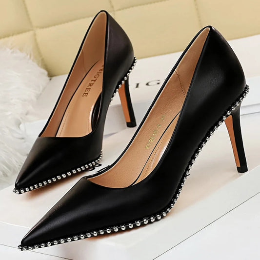 Women's Studded Rivet Sexy Comfortable Pumps