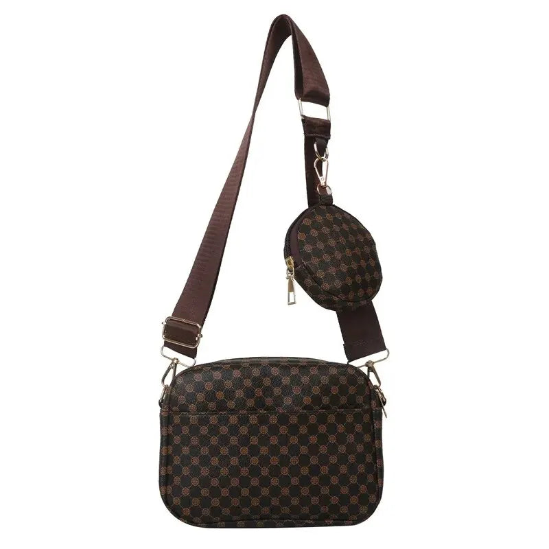 Vintage Fashion Handbag Soft PU Leather Shoulder /Crossbody Tote Bag