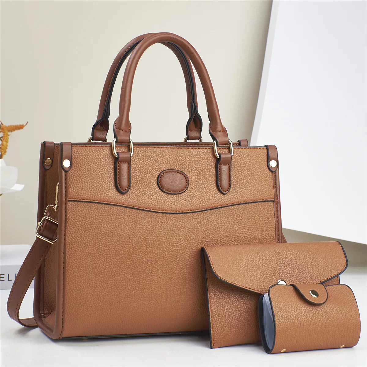 3 Piece Large Capacity Tote Bag High Quality Leather Designer bags
