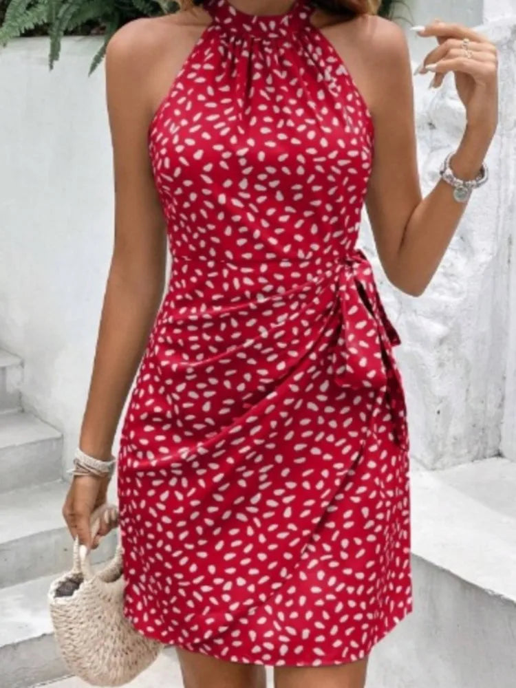 Women's Print Floral Dress Fashion Elegant Dress .  S-2X